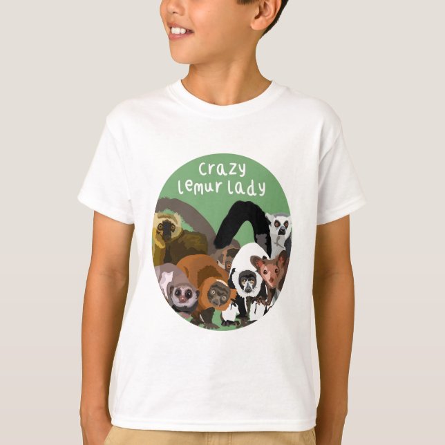 Camiseta L é para Lemur Lady (Frente)