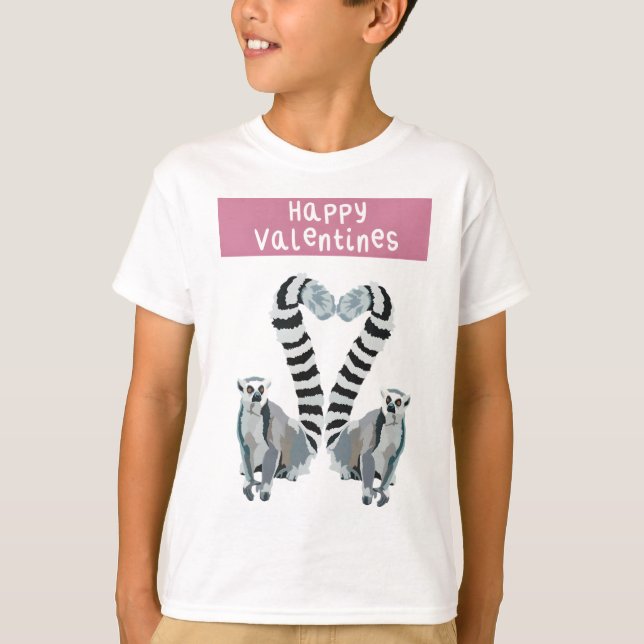 Camiseta L é para Namorados de Lemur (Frente)