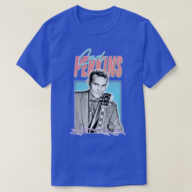 Camiseta l Perkins Rock Roll Fan Design (Frente do Design)