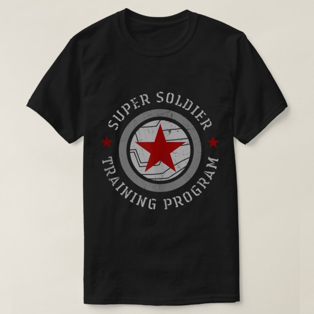 Camiseta l Programa De Formação Para Super Soldado De Inver (Frente do Design)