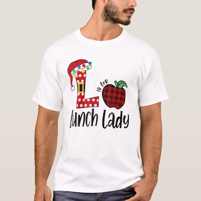 Camiseta L Santa Hat É Para Professora Sped Feliz Natal (Frente)