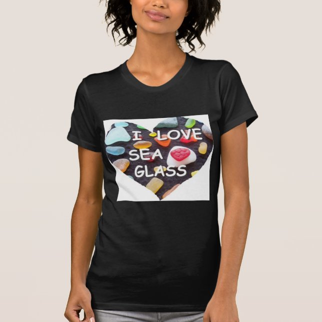 Camiseta l VIDRO do MAR do AMOR (Frente)