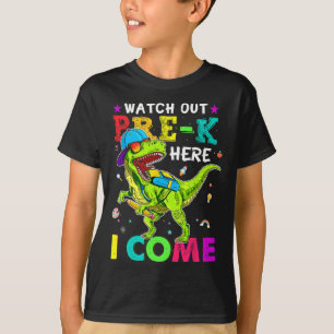 Camiseta Lá Antes Do K, Eu Volto Para Dinossauros Na Escola