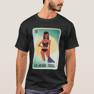 Camiseta La Araã±A Toxica Slang Mexicana Chicano Bingo Card