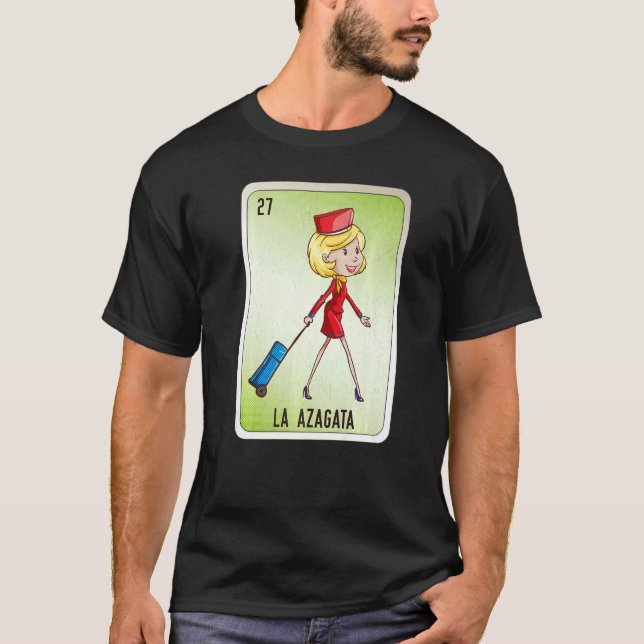 Camiseta La Azagata Mexican Slang Lottery Bingo Cards   (Frente)