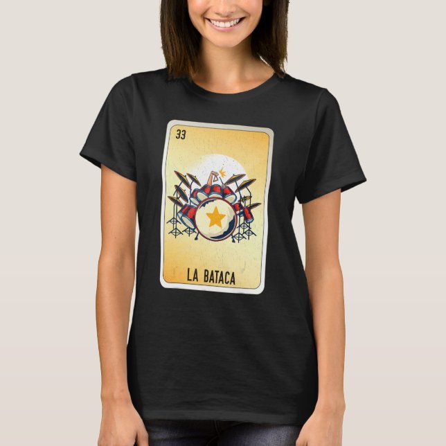 Camiseta La Bataca Mexican Slang Lottery Bingo Cards (Frente)