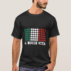 Camiseta La Bocce Vita Bandeira Italiana Cores do Patriota
