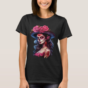 Camiseta La Catrina Dia De Los Muertos Dia Mexicano Dos Mor