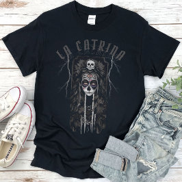 Camiseta La Catrina do dia dos mortos Los Muertos