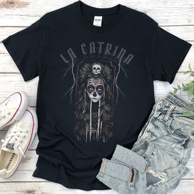 Camiseta La Catrina do dia dos mortos Los Muertos (Criador carregado)