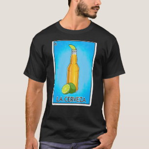 Camiseta La Cerveza Beer Card mexicana Lottery Card La Cerv