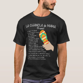 Camiseta La chancla Sarcastic Humor Latin Vintage Phrases f