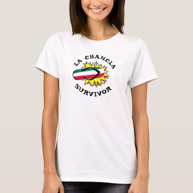 Camiseta "La Chancla" Survivor engraçado (Frente)