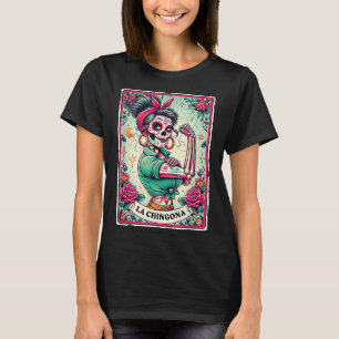 Camiseta La Chingona Tarot Card Engraçada Espanha Slang Bos