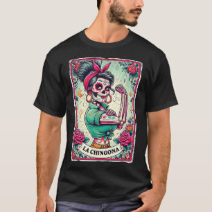 Camiseta La Chingona Tarot Card Engraçada Espanha Slang Bos