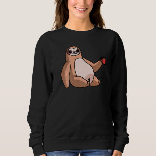 Camiseta Lã Com Café Mug Refrigerante Preguiçoso