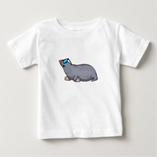 Camiseta Lã com óculos de sol