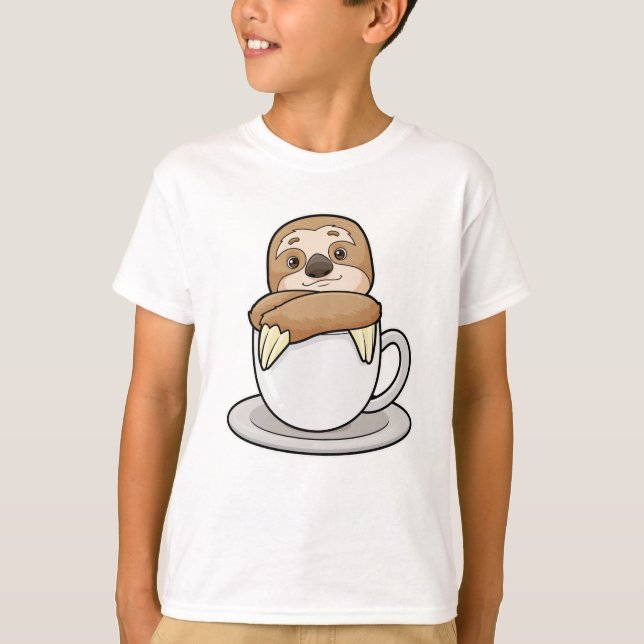 Camiseta Lã com Taça de Café (Frente)