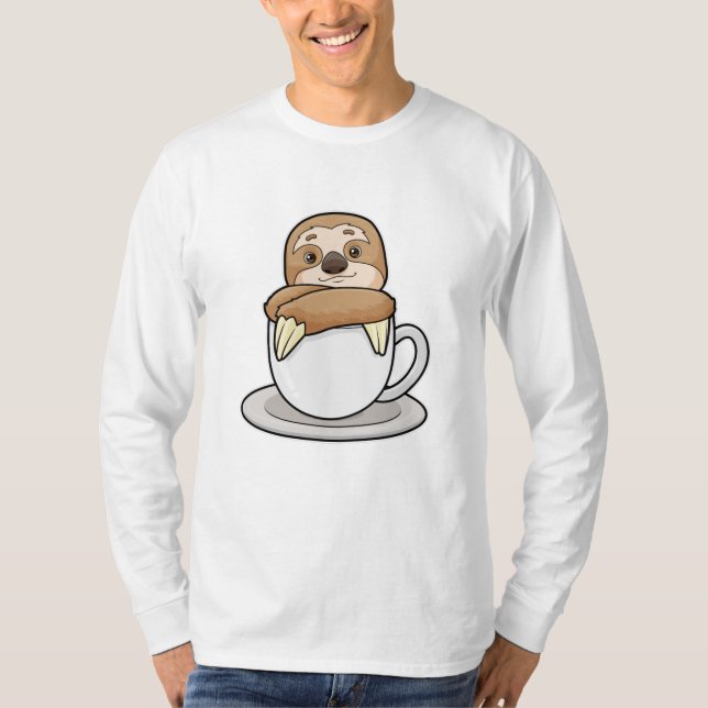Camiseta Lã com Taça de Café (Frente)