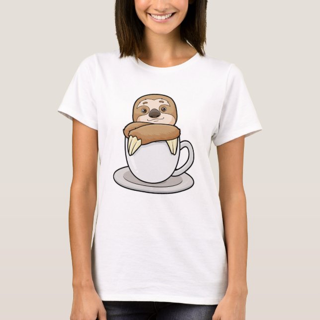 Camiseta Lã com Taça de Café (Frente)