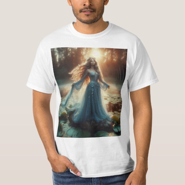 Camiseta La Dama del Lago: Misticismo y Belleza (Frente)