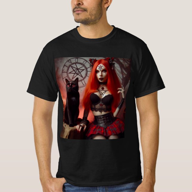 Camiseta La Dama Oscura y su Compañero de Sombras (Frente)