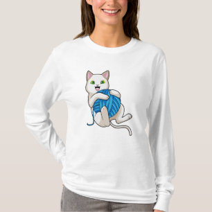 Camiseta Lã de Brincação de Gato