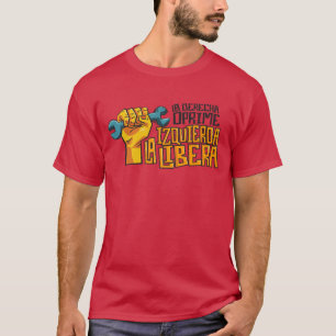 Camiseta La Derecha Oprime, La Izquierda Libera