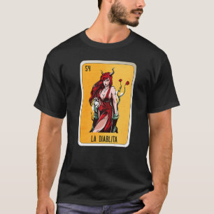 Camiseta La Diablita Mexicana Slang Lottery Bingo Cards