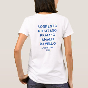 Camiseta La Dolce Vita Blue Amalfi Costa 5 Cidades Itália
