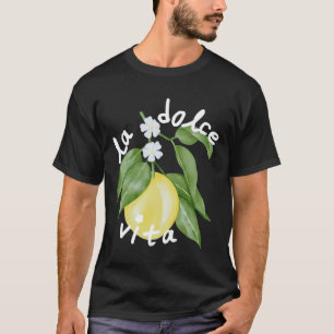 Camiseta La Dolce Vita La Dolce Noiva Itália Limão Combinan