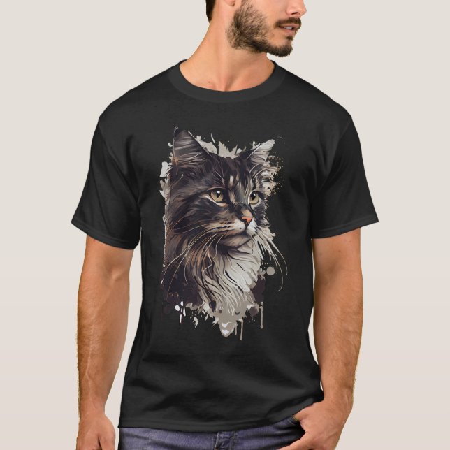 Camiseta La Elegancia felina en tu vida (Frente)