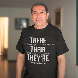 Camiseta Lá estão eles dizendo que a polícia gramatical est