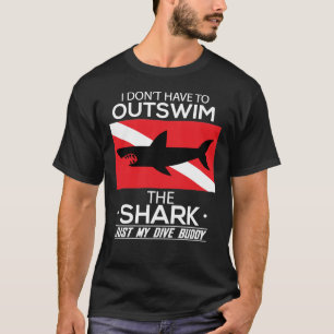 Camiseta Lá Fora A Natação, O Meu Amigo Engraçado Scuba, A