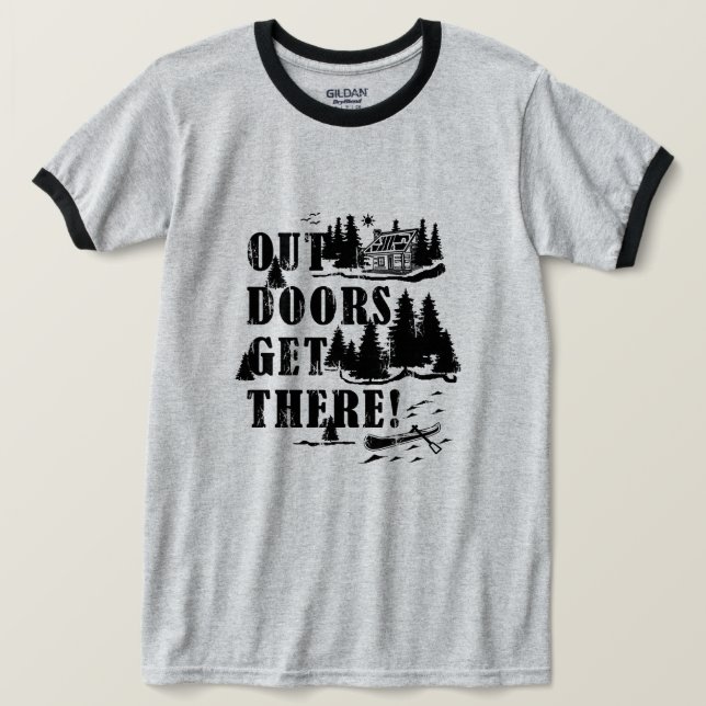 Camiseta Lá Fora! Colagem (Frente do Design)