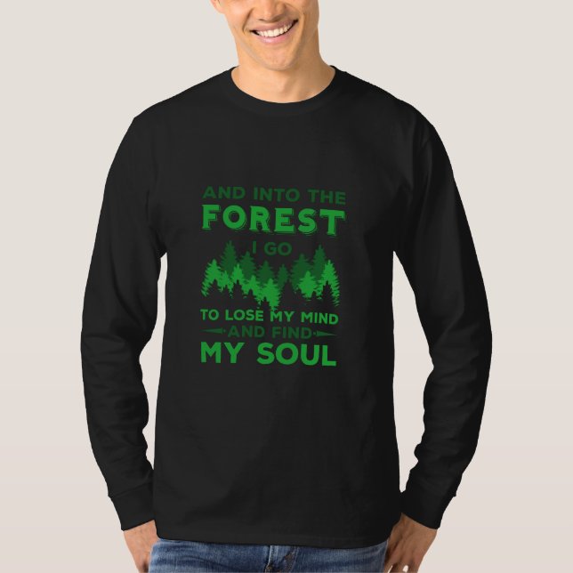 Camiseta Lá fora - Na Floresta Eu Vou (Frente)