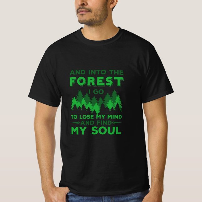 Camiseta Lá fora - Na Floresta Eu Vou (Frente)