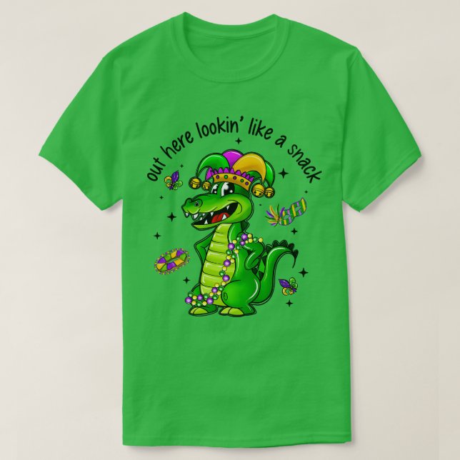 Camiseta Lá Fora, Parece Um Crocodilo Crocodilo De Boujee D (Frente do Design)