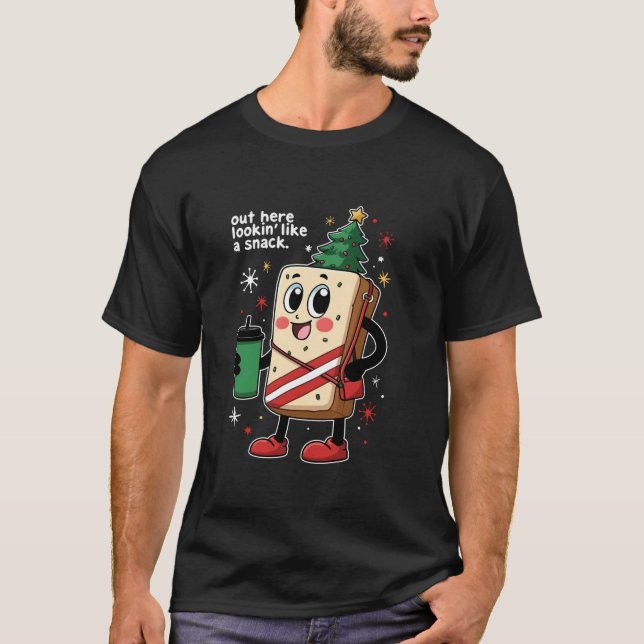 Camiseta Lá Fora, Parece Uma Engraçada Árvore De Natal (Frente)