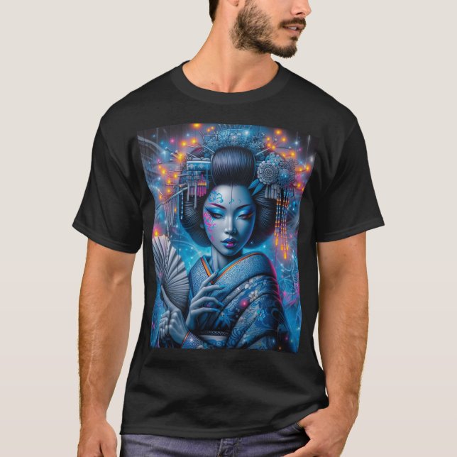 Camiseta La geisha des nuits bleuté (Frente)
