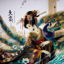 La geisha et le paon