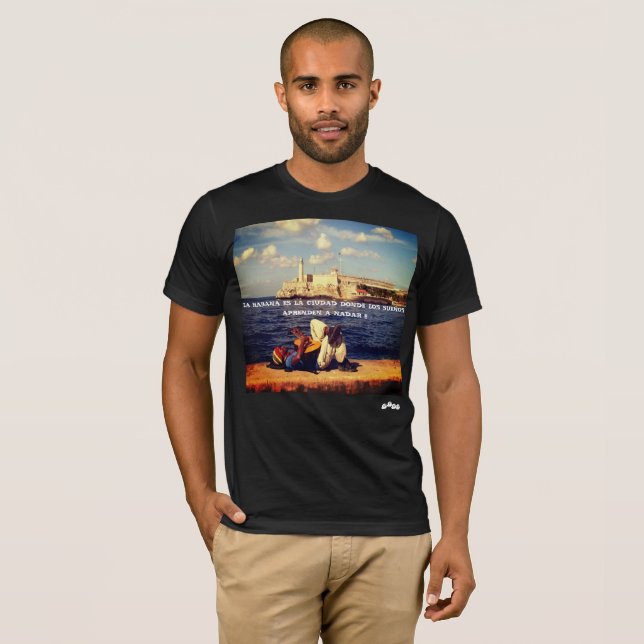 CAMISETA LA HAVANA CUBA, EL MORRO (Frente Completa)