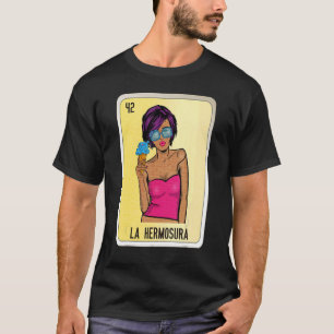 Camiseta La Hermosura Mexicana Slang Lottery Bingo Cards