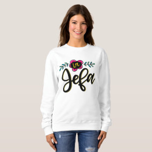Camiseta La Jefa, letra de mão