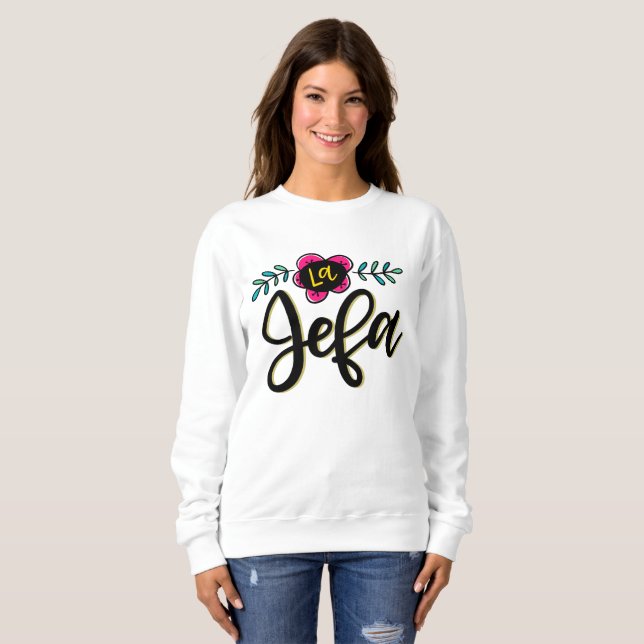 Camiseta La Jefa, letra de mão (Frente Completa)