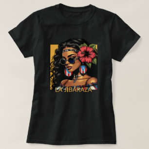 Camiseta La Jibaraza 1 – Jíbara Porto-Riquenha • Boricua