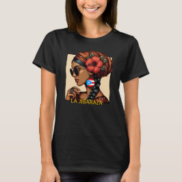 Camiseta La Jibaraza 2 – Jíbara Porto-Riquenha • Boricua
