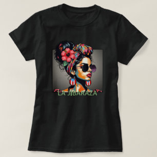 Camiseta La Jibaraza 3 – Jíbara Porto-Ricana • Boricua