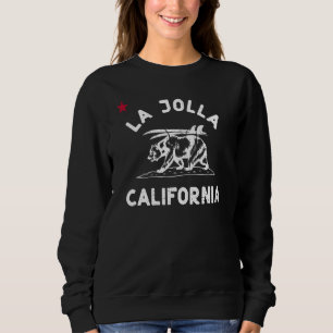 Camiseta La Jolla California Flag Bear Surf Ca Vintag