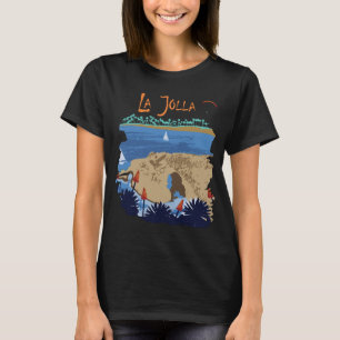 Camiseta La Jolla Viagem Azul Costeira Califórnia